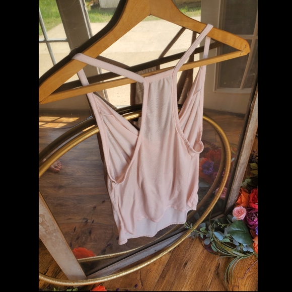 🌺Alloy Apparel Cowl Neck Blush Racer Back Tank - Picture 2 of 6